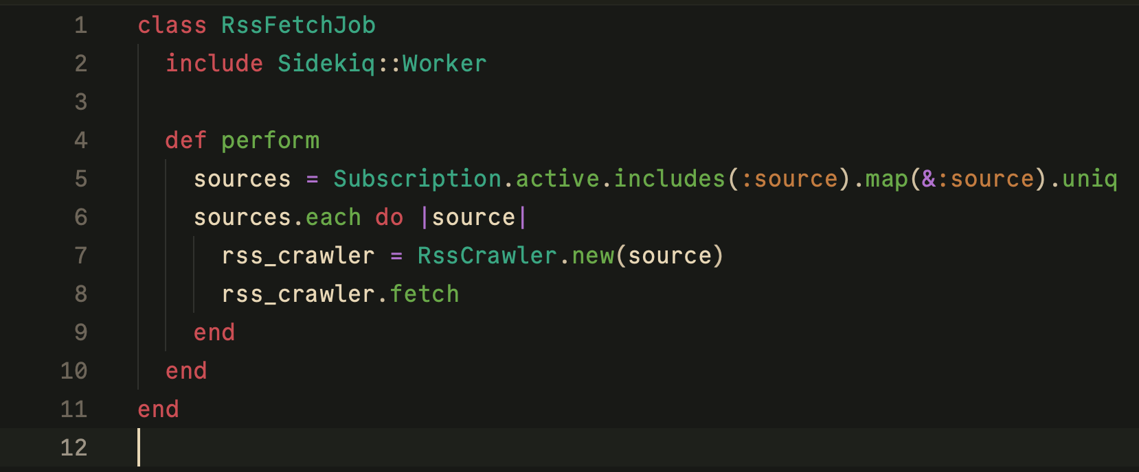 Syntax highlighting dark